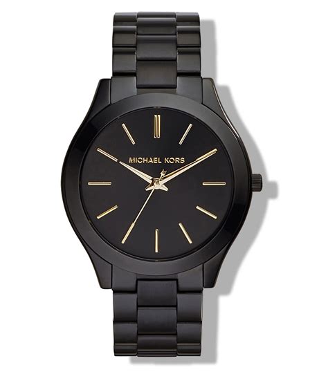 reloj michael kors piel negro|michael kors watch femme.